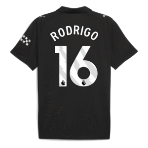 RODRIGO #16 Manchester City Away Soccer Jersey 2025/26