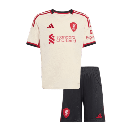 Liverpool Away Kids Soccer Jerseys Kit 2025/26