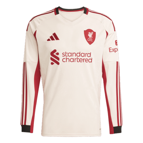 Liverpool Away Long Sleeve Soccer Jersey 2025/26