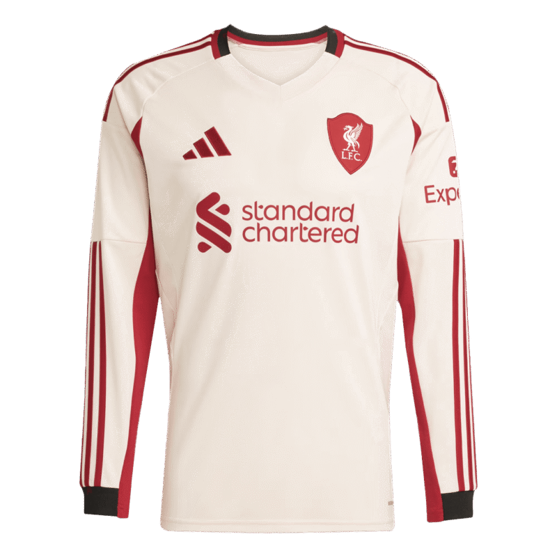Liverpool Away Long Sleeve Soccer Jersey 2025/26