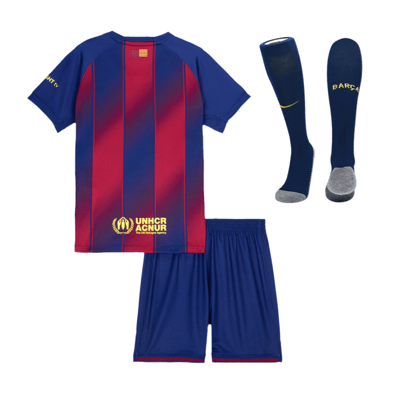Barcelona Home Kids Soccer Jerseys Full Kit 2025/26