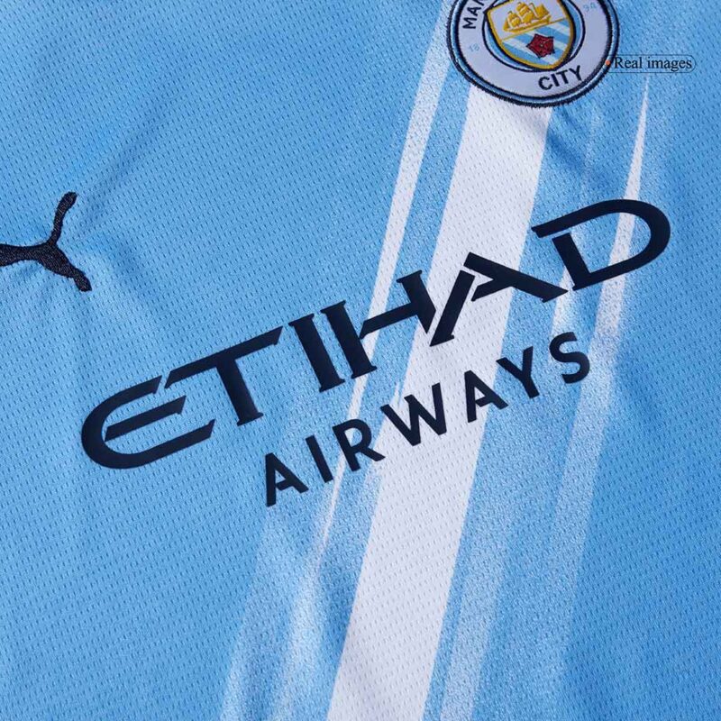 Manchester City Home Kids Soccer Jerseys Full Kit 2025/26