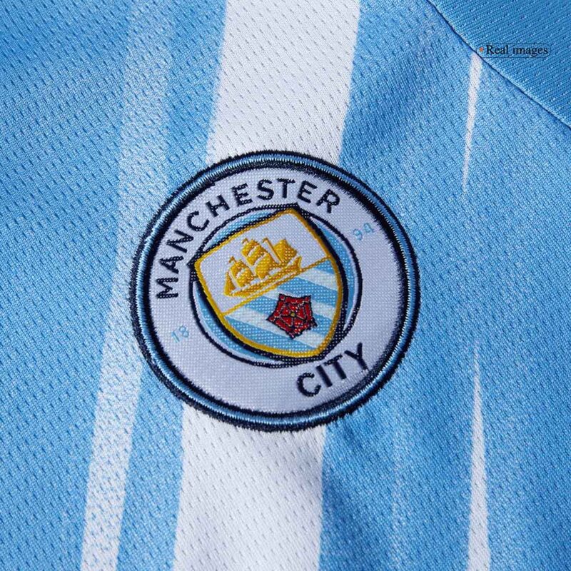 Manchester City Home Kids Soccer Jerseys Full Kit 2025/26