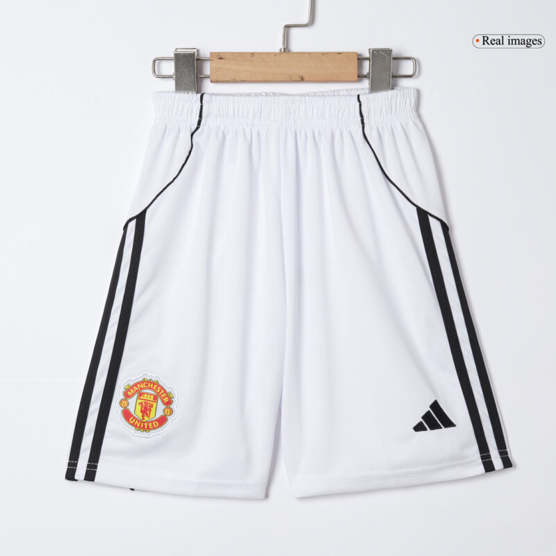 Manchester United Home Kids Soccer Jerseys Full Kit 2025/26