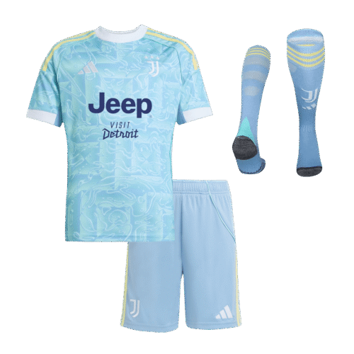606723_1 Juventus Away Kids Soccer Jerseys Full Kit 2025/26