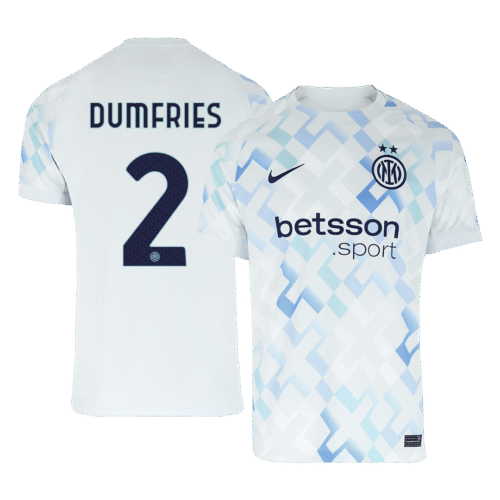 607272_1 DUMFRIES #2 Inter Milan Away Soccer Jersey 2025/26
