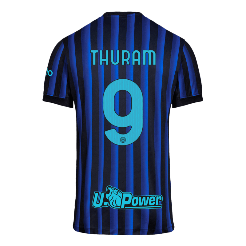 607387_3 THURAM #9 Inter Milan Home Soccer Jersey 2025/26