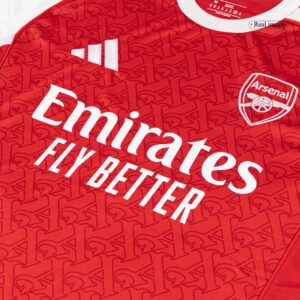 608407_7 SALIBA #2 Arsenal Home Soccer Jersey 2025/26