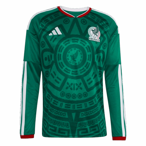625144_1 Mexico Long Sleeve Home Soccer Jersey 2026