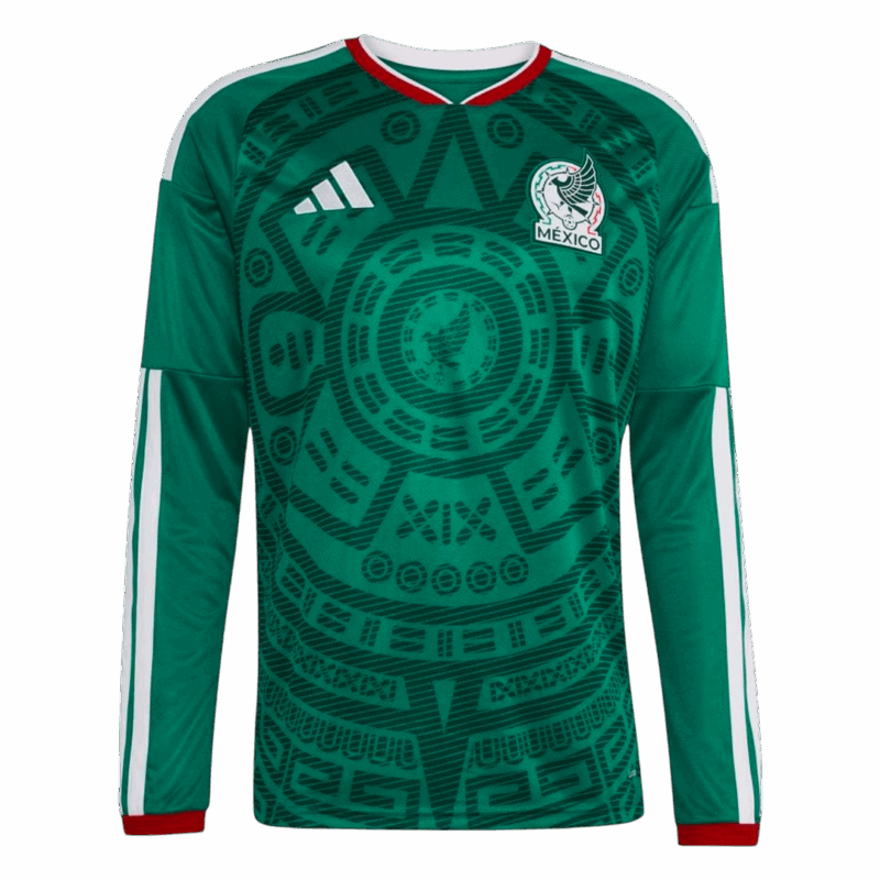 625144_4 Mexico Long Sleeve Home Soccer Jersey 2026