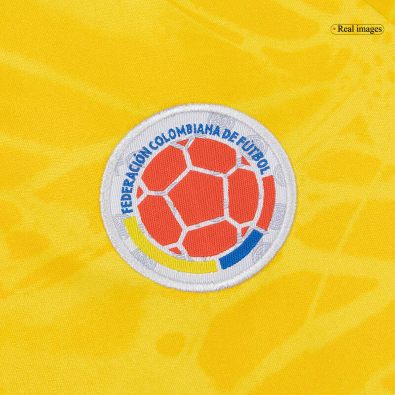 Kid's Colombia Home Soccer Jersey Kit(Jersey+Shorts) World Cup 2026 Yellow