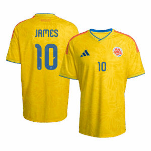 619112_1 JAMES #10 Colombia Home Soccer Jersey World Cup 2026 Yellow