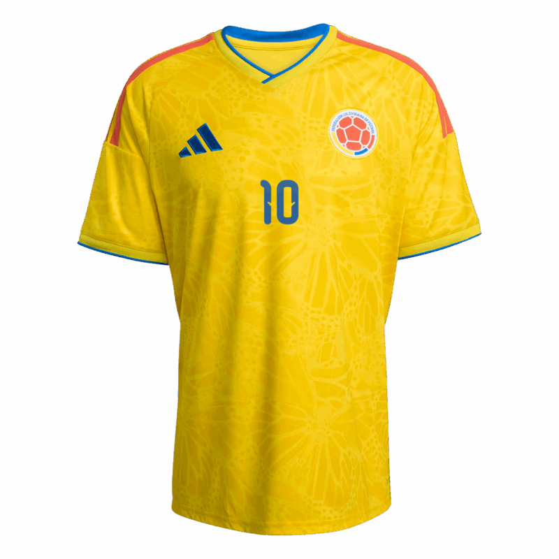 619112_2 JAMES #10 Colombia Home Soccer Jersey World Cup 2026 Yellow