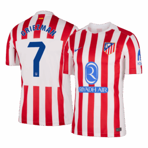 613008_1 Atletico Madrid GRIEZMANN #7 Home Soccer Jersey 2025/26