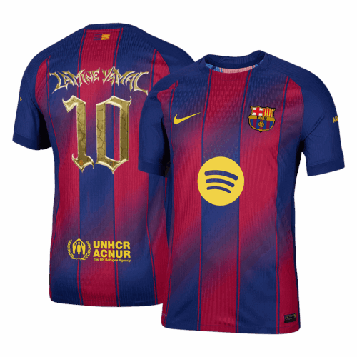 610212_1 Barcelona LAMINE YAMAL #10 Home Soccer Jersey Authentic 2025/26 - Kopa Trophy Edition