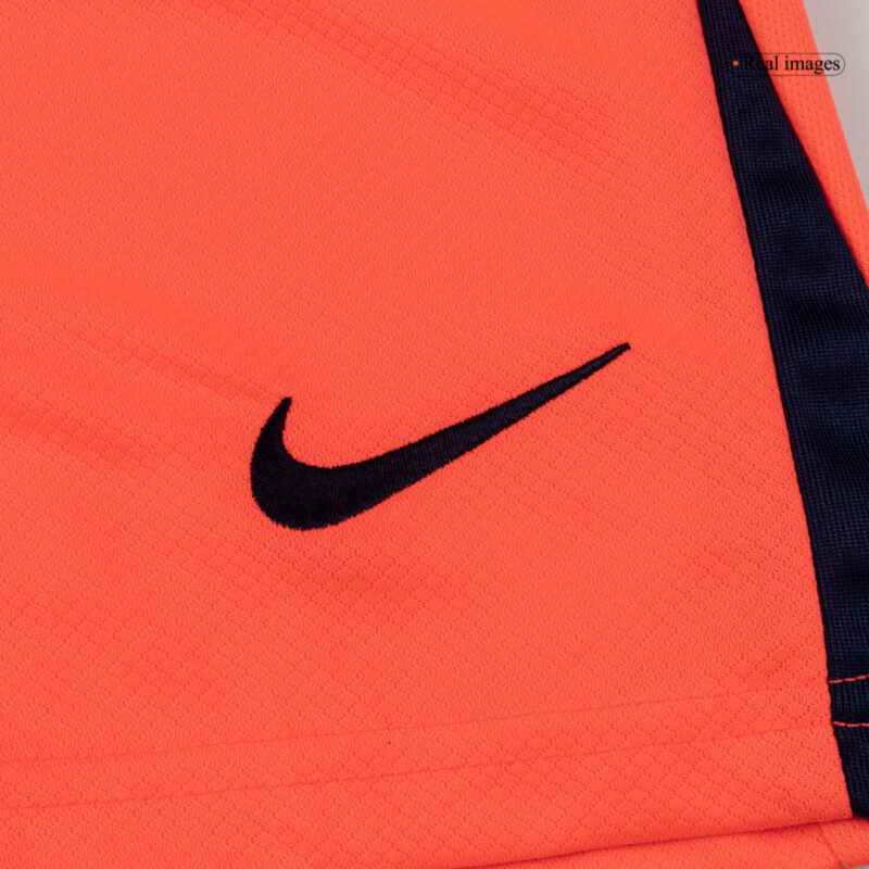 615827_14 Kid's Barcelona Third Away Soccer Jersey Kit(Jersey+Shorts+Socks) 25/26 Orange