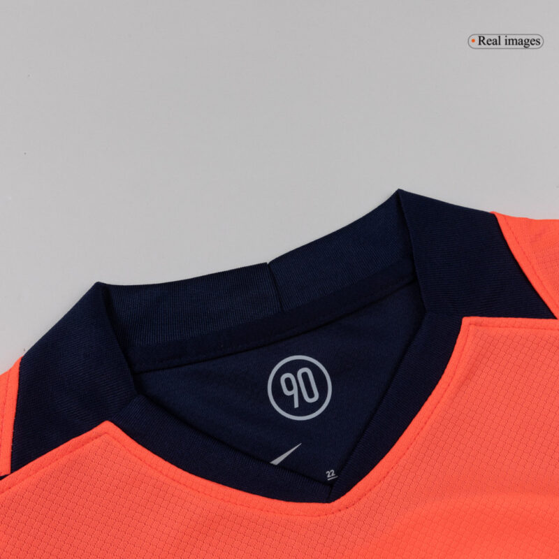 615827_3 Kid's Barcelona Third Away Soccer Jersey Kit(Jersey+Shorts+Socks) 25/26 Orange