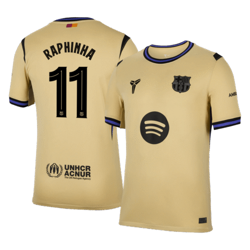 RAPHINHA #11 Barcelona Away Soccer Jersey 2025/26 -UCL