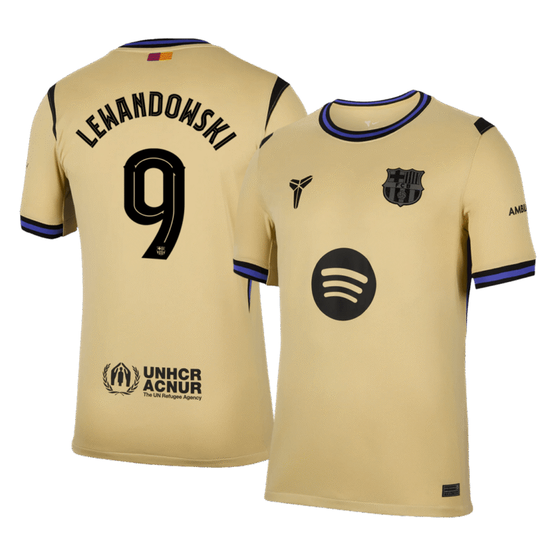 LEWANDOWSKI #9 Barcelona Away Soccer Jersey 2025/26 -UCL