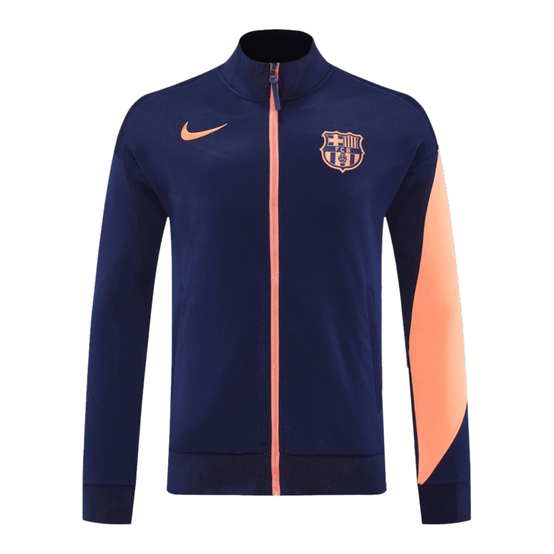 Barcelona Jacket Tracksuit 2025/26 Navy&Orange