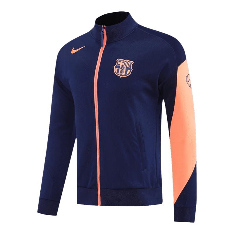 Barcelona Jacket Tracksuit 2025/26 Navy&Orange