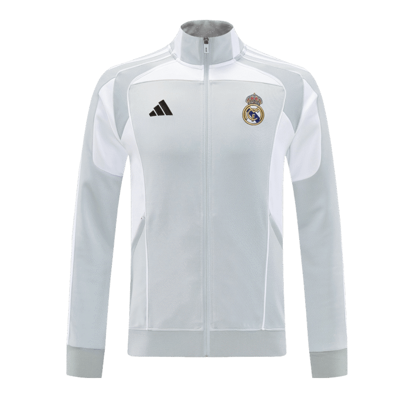 Real Madrid Home Track Jacket 2025/26 - Gray