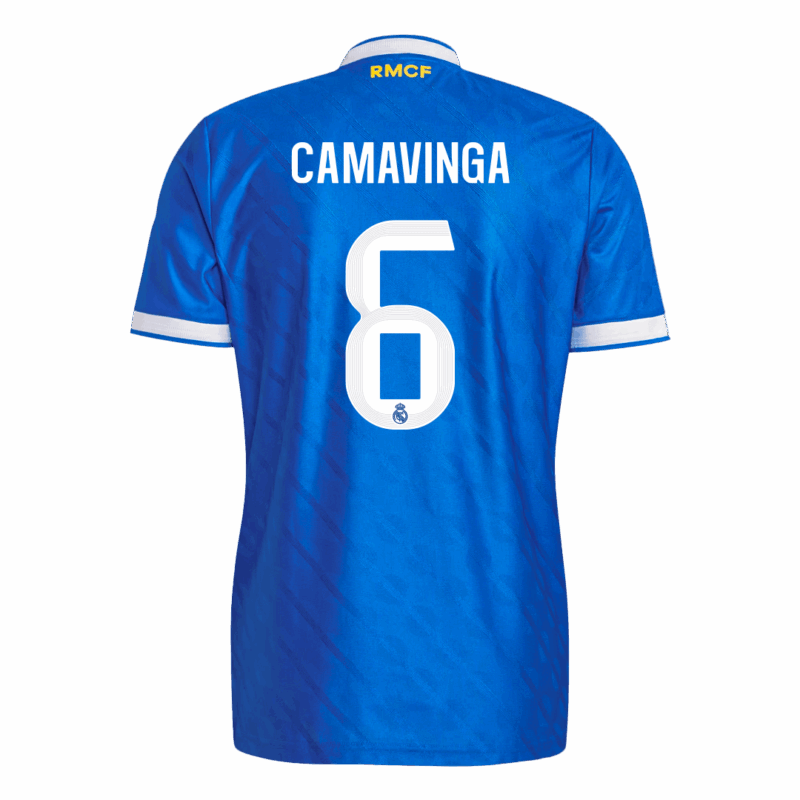 611488_3 CAMAVINGA #6 Authentic Real Madrid Third Away Soccer Jersey 2025/26 Blue