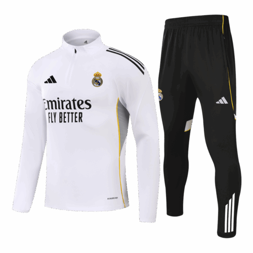 609944_1 Real Madrid Sweatshirt Kit 2025/26 - White (Top+Pants)