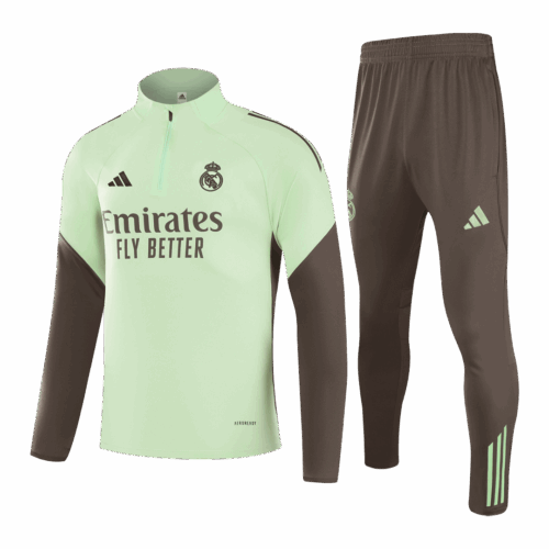 610017_1 Real Madrid Sweatshirt Kit 2025/26 - Green (Top+Pants)