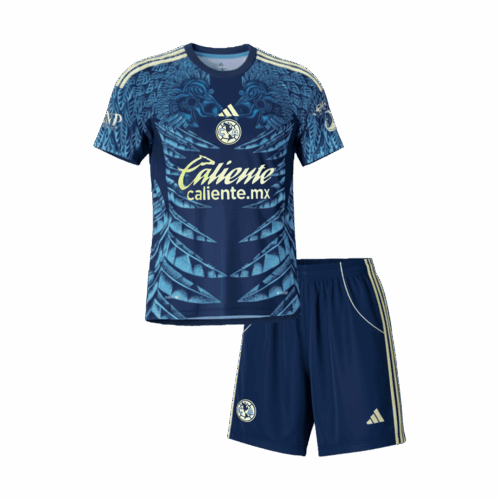 620328_1 Kid's Club America Away Soccer Jersey Kit(Jersey+Shorts) 25/26 Navy