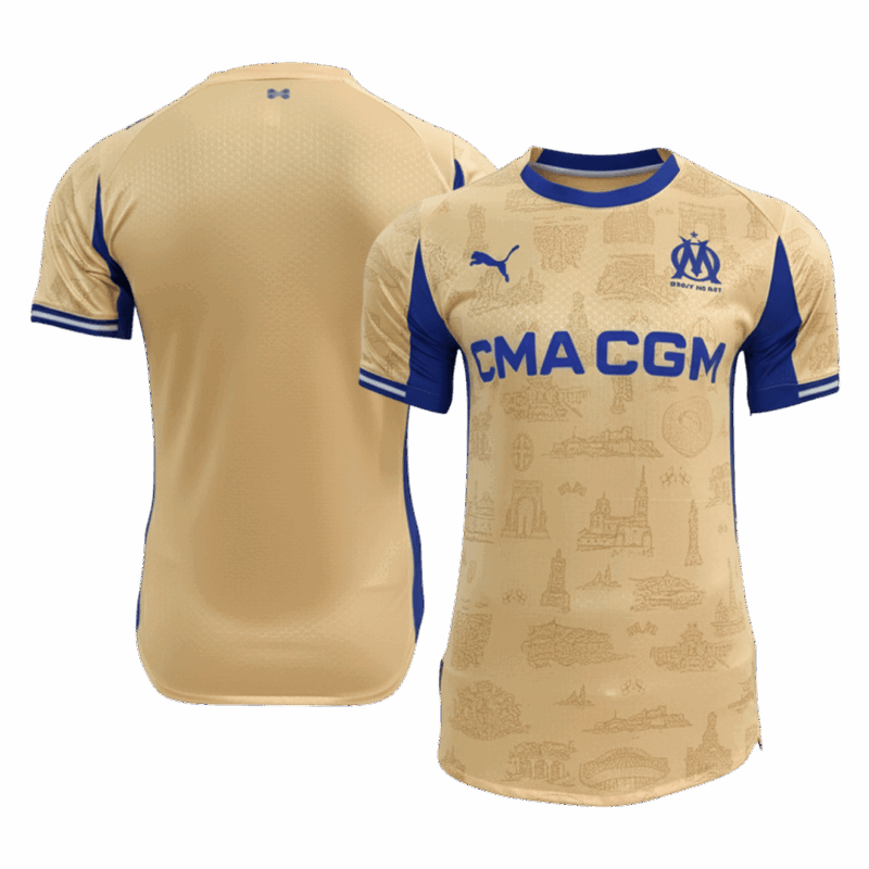 624308_3 Player Version Marseille Fourth Soccer Jersey 25/26 Yellow