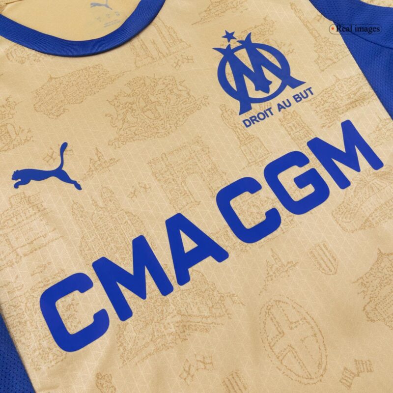 624308_8 Player Version Marseille Fourth Soccer Jersey 25/26 Yellow