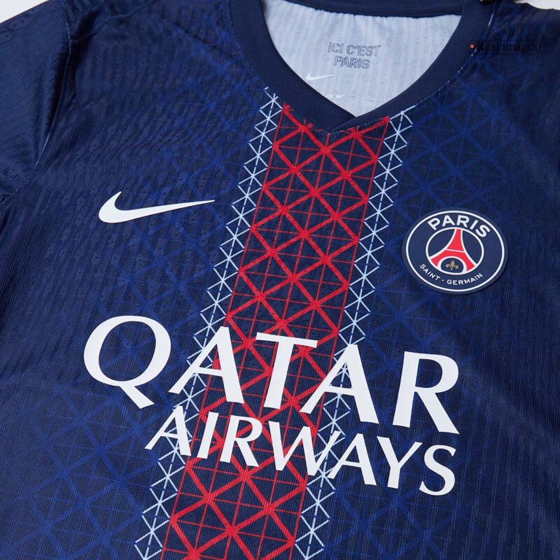 VITINHA #17 Authentic PSG Home Soccer Jersey 2025/26 Navy