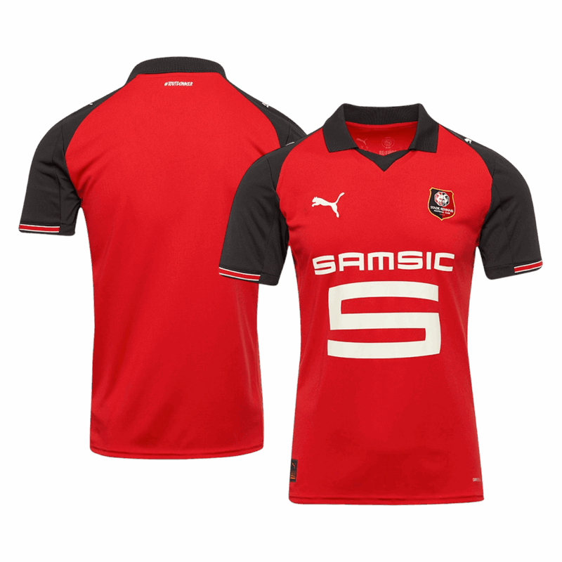 618495_3 Stade Rennais Home Soccer Jersey 2025/26