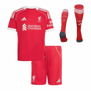 615802_1 Kid's Liverpool Home Soccer Jersey Kit(Jersey+Shorts+Socks) 25/26 Red