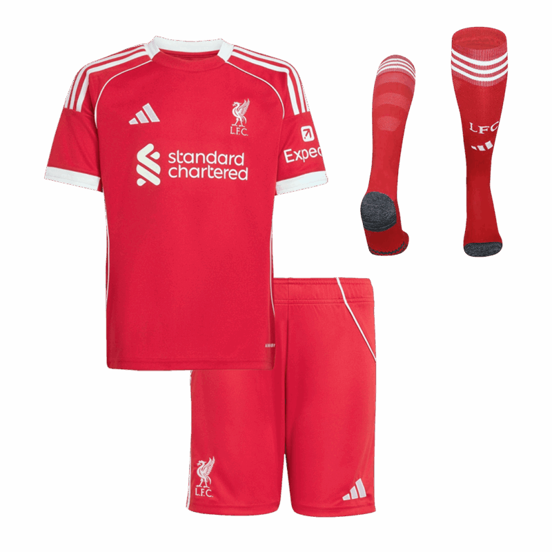 615802_1 Kid's Liverpool Home Soccer Jersey Kit(Jersey+Shorts+Socks) 25/26 Red