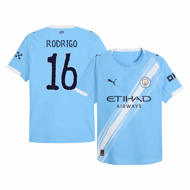 621680_1 Manchester City RODRIGO #16 Home Soccer Jersey Authentic 2025/26 - Club World Cup