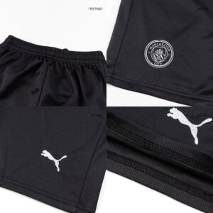 616071_10 Kid's Manchester City Away Soccer Jersey Kit(Jersey+Shorts+Socks) 2025/26 Black