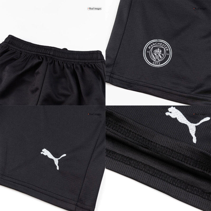 616071_10 Kid's Manchester City Away Soccer Jersey Kit(Jersey+Shorts+Socks) 2025/26 Black
