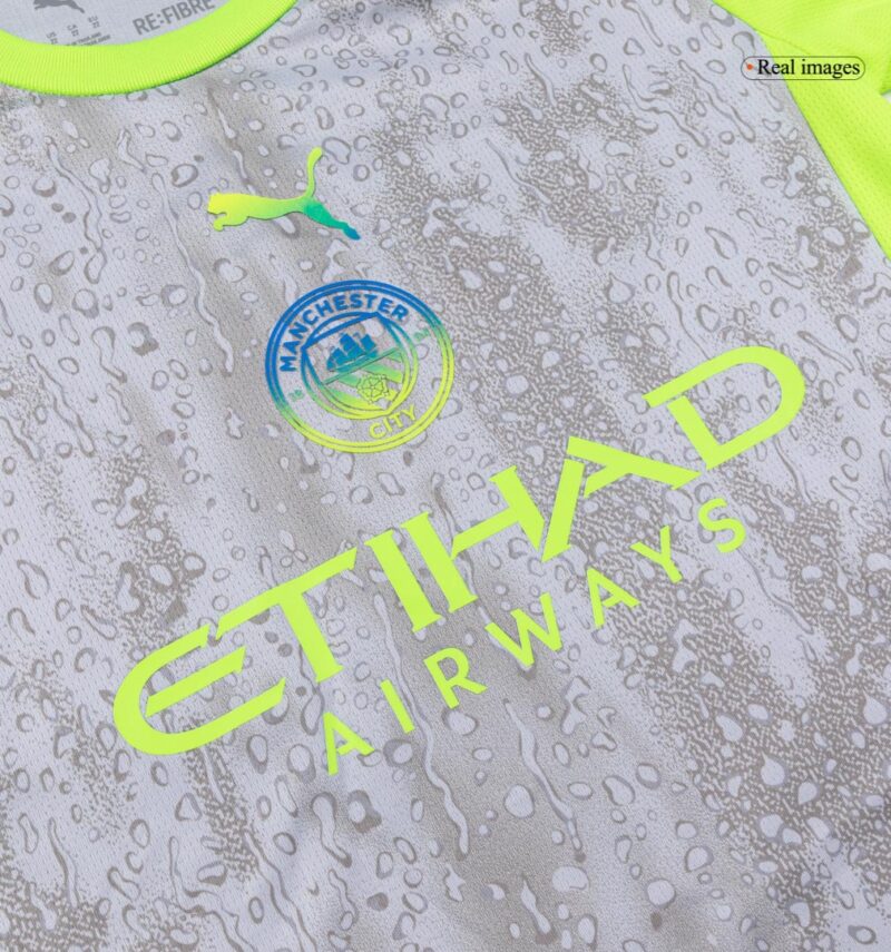 616120_4 Kid's Manchester City Third Kit(Jersey+Shorts+Socks) 25/26 Gray