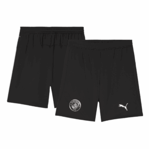 614001_4 Manchester City Away Soccer Jersey Kit(Jersey+Shorts) 2025/26 Black