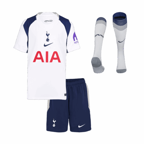 625814_1 Kid's Tottenham Hotspur Home Soccer Jersey Kit(Jersey+Shorts+Socks) 25/26 White