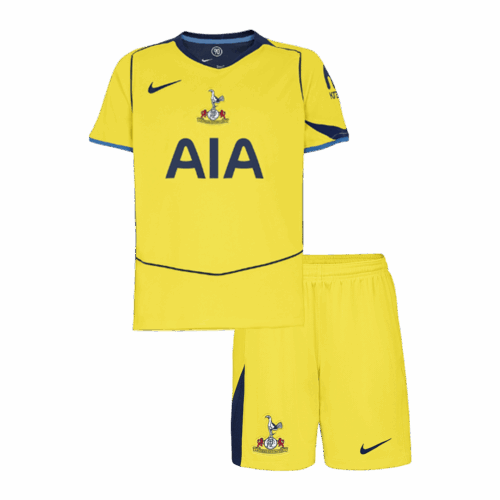 619731_1 Kid's Tottenham Hotspur Third Soccer Jersey Kit(Jersey+Shorts) 25/26 Yellow