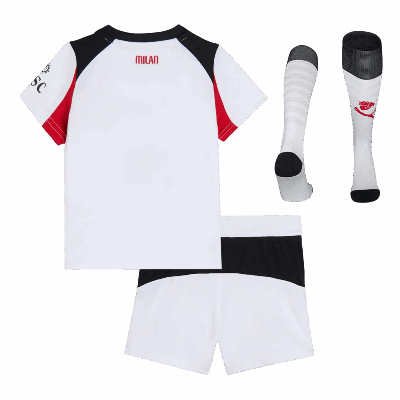 625667_2 Kid's AC Milan Away Soccer Jersey Kit(Jersey+Shorts+Socks) 25/26 White