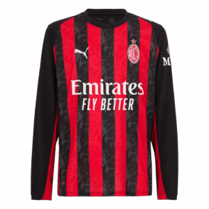 618201_1 AC Milan Long Sleeve Home Soccer Jersey 2025/26