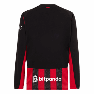 618201_2 AC Milan Long Sleeve Home Soccer Jersey 2025/26
