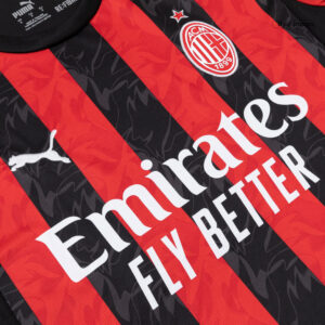 618201_8 AC Milan Long Sleeve Home Soccer Jersey 2025/26