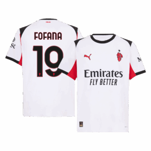 608297_1 AC Milan FOFANA #19 Away Soccer Jersey 2025/26