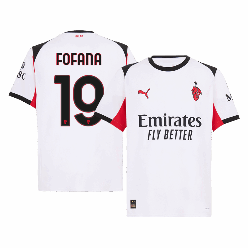 608297_1 AC Milan FOFANA #19 Away Soccer Jersey 2025/26
