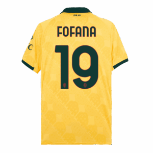 608344_3 AC Milan FOFANA #19 Third Away Soccer Jersey 2025/26